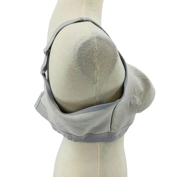 Lane Bryant Cacique Grey Cotton Lightly Lined No-Wire Full Coverage Bra 44C - Picture 3 of 8